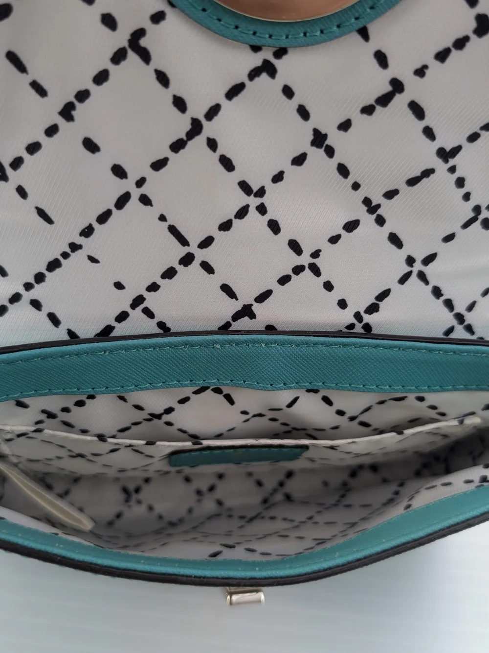 kate spade Teal Crossbody Bag with Turn-Lock Accent